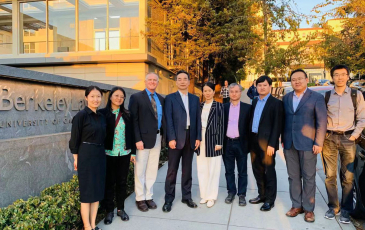 From left to right:  Fan Dai, Ming Dengli, CARB Executive Officer Richard Corey, BEE Director General Chen Tian, Li Xiang, Jiang Lin, Liu Baoxian, Liu Xin, and Chao Ding